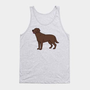 Chocolate Labrador Retriever Tank Top